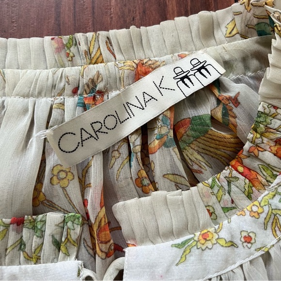 Carolina K Floral Silk blouse - Picture 4 of 7